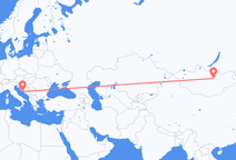 울란바토르 출발, 스플리트 도착 항공편