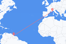 Georgetown to Nice