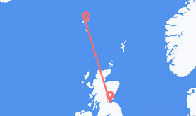 Flights from Faroe Islands to Scotland