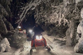 From Krakow: Zakopane Snowmobile NIGHT Ride, Bonfire,