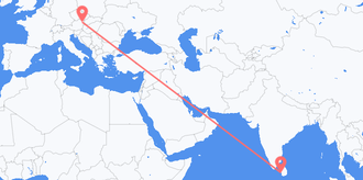 Flyrejser fra Sri Lanka til Østrig