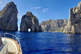 Visite en petit groupe de Salerne à Capri en bateau