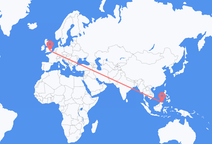 Flyreiser fra Sandakan, til London