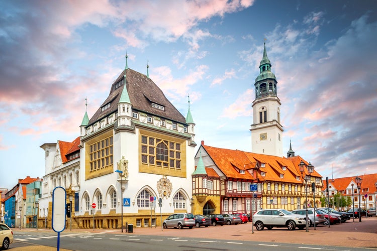 Photo of old city of Celle, Lower Saxony, Germany.