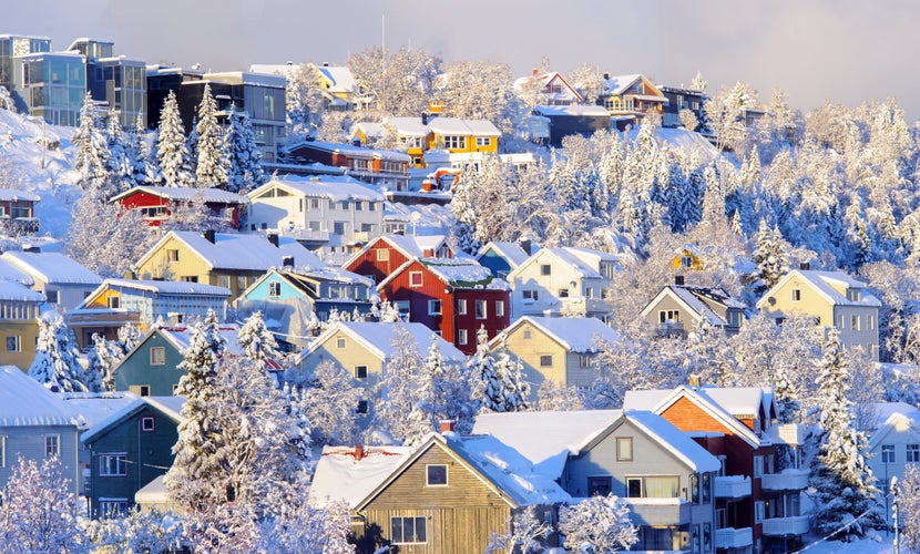 City of Tromso in the winter