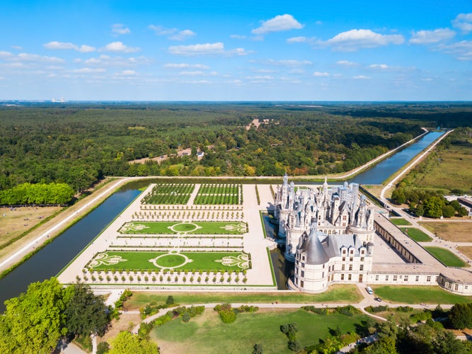 Chateau de Chambord is the largest castle in the Loire valley, France