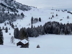 Photo of The Alp Laui near Wildhaus-Alt St. Johann with view of the Saentis and the Wildhuser Schafberg, Toggenburg, Canton of St. Gallen, Switzerland.