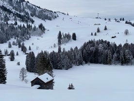 Photo of The Alp Laui near Wildhaus-Alt St. Johann with view of the Saentis and the Wildhuser Schafberg, Toggenburg, Canton of St. Gallen, Switzerland.