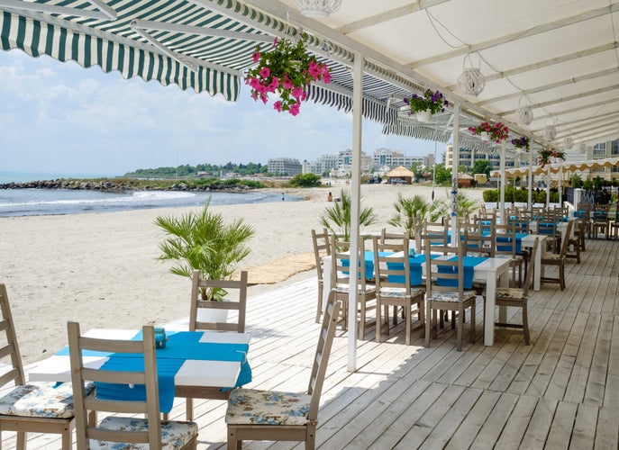 Cozy restaurant in Pomorie,Bulgaria.