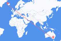 Flug frá Melbourne til Reykjavíkur