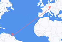 Flights from Paramaribo to Munich