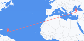 Flights from Dominica to Turkey