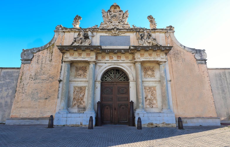 Photo of the Triumphal Entrance of the Arsenal of Toulon built in 1738, France.