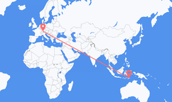 Flyrejser fra Dili, Timor-Leste til Friedrichshafen, Tyskland