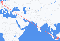 Flyreiser fra Surabaya, til Frankfurt