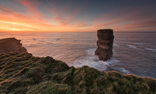 photo ofDun Briste Sea stack Downpatrick Head Wild Atlantic Way Ireland .