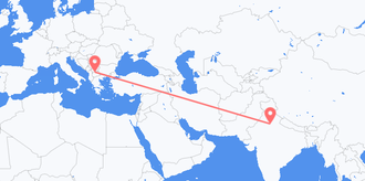 Vols de l’Inde en Macédoine du Nord