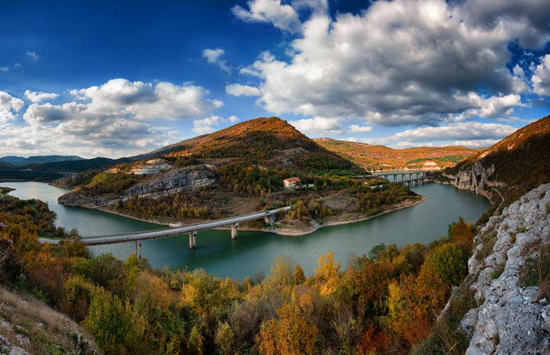 photo of Panorama from the Miracle rocks, near Provadia, Bulgaria.