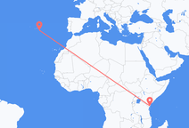 Flyrejser fra Mombasa til Ponta Delgada