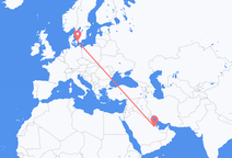 Flyg från al-Hufuf till Köpenhamn