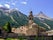 View of the Church of Saint Ursus (Italian: Chiesa di Sant'Orso) in Cogne, Aosta Valley, north Italy.