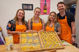 Bolonha no prato, aula de culinária com Alessia