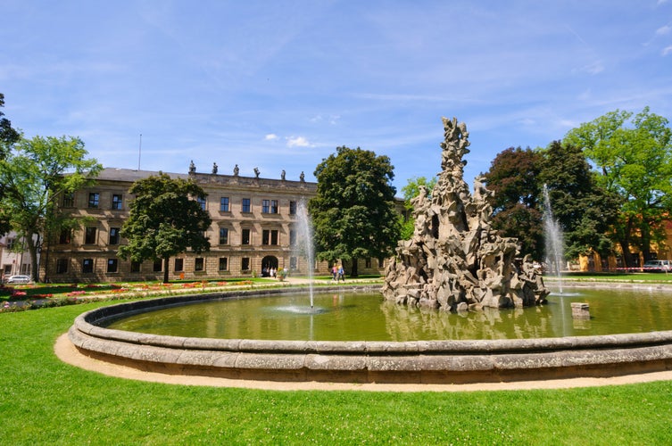 Photo of Schlossgarten in the Summer in Erlangen, Germany.