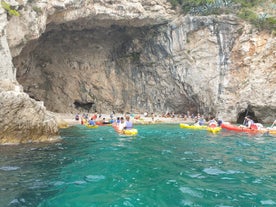 Photo of aerial view of Lozica Beach in Lozica, Croatia.