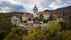 Photo of Smolenice Castle is a castle in the eastern slope of the Little Carpathians, near the town of Smolenice, Slovakia. Drone view. Smolenice Castle was built in the 15th century.