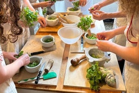 Whit Tiziana Cooking Class for Pesto , Gnocchi and Tiramisù