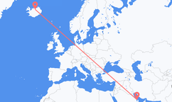 Flights from Bahrain Island to Akureyri