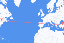 モントリオールからアンカラ行きのフライト