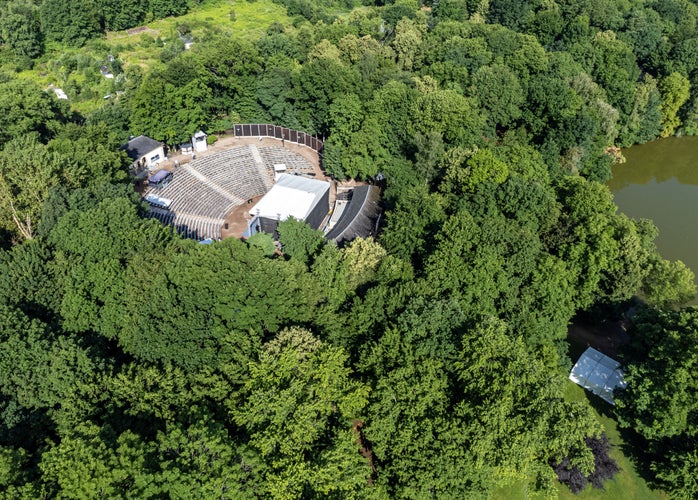 Zwickau open-air theater from above