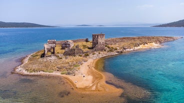 Photo of aerial view of Esenkoy village in Yalova, Turkey.