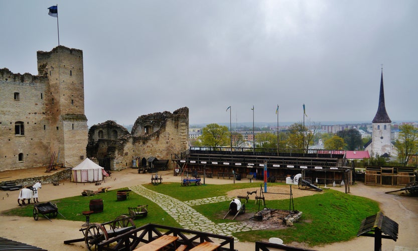 Inner Courtyard of Rakvere Castle, Rakvere, Estonia