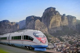 Excursion d'une journée d'Athènes aux Météores en train en espagnol - Agence locale