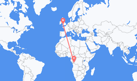 Flüge aus der Demokratischen Republik Kongo nach Wales