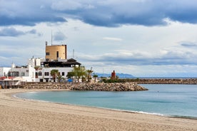 Photo of the castle (castillo de los Fajardo) and town, Velez Blanco, Almeria Province, Andalucia, Spain.