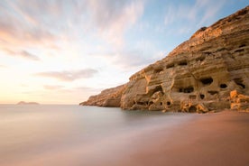 Crete: Matala Beach and Hippie caves, Red beach