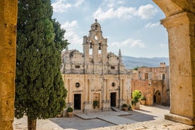 Rethymno stad: Arkadi-klostret - Eleftherna - Margarites by