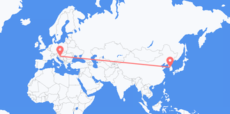 South Korea to Croatia