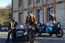 Excursion d’une demi-journée en side-car d’époque : la meilleure visite de Côte fleurie (3 heures)