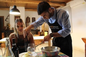 En matlagningsmästarklass på handgjord pasta och italienska såser