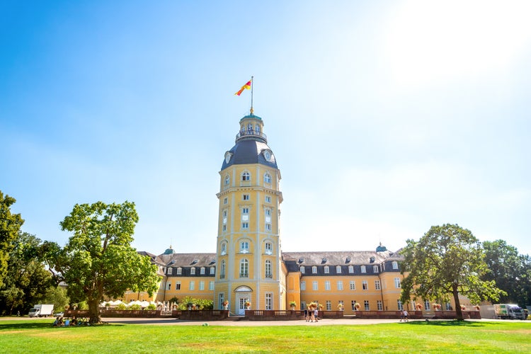 photo of view of Castle in Karlsruhe, Germany.