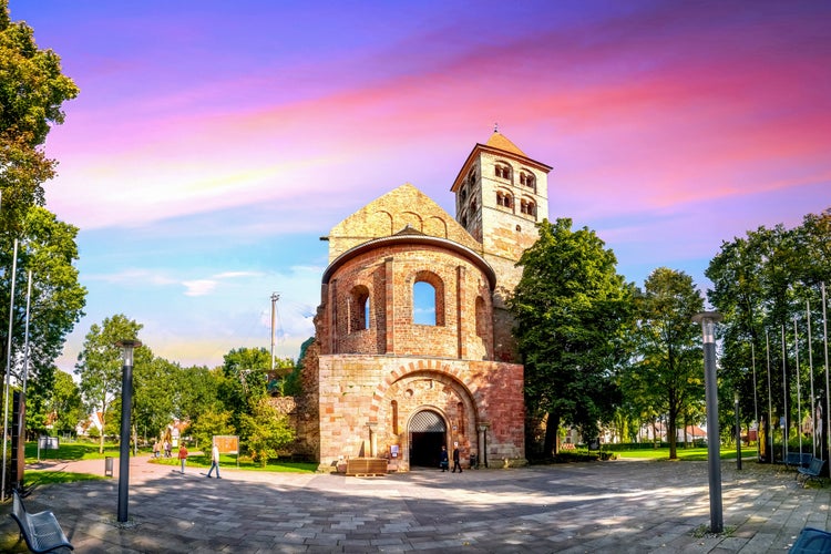 photo  of view of Bad Hersfeld, ruine.