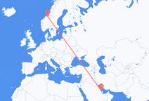 Vuelos de Isla de Baréin a Trondheim