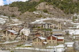 photo of ski resort on top of mountain. A place with a beautiful view in La Massana, Andorra.