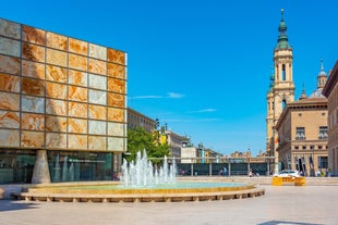 The Puerta del Sol square is the main public space in Madrid. In the middle of the square is located the office of the President of the Community of Madrid.