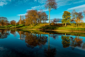 Photo of aerial View over St Andrews in Scotland.