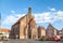 Nurnberg or Nuremberg, Germany. View of Hauptmarkt square and Church of Our Lady (Frauenkirche)